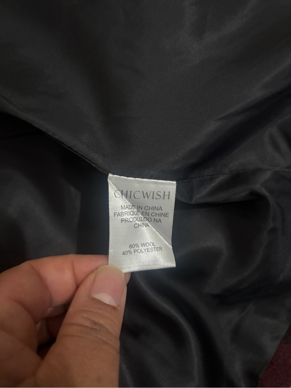 Chicwish prairie rabato wrap Coat Size 2XL - Picture 7 of 8
